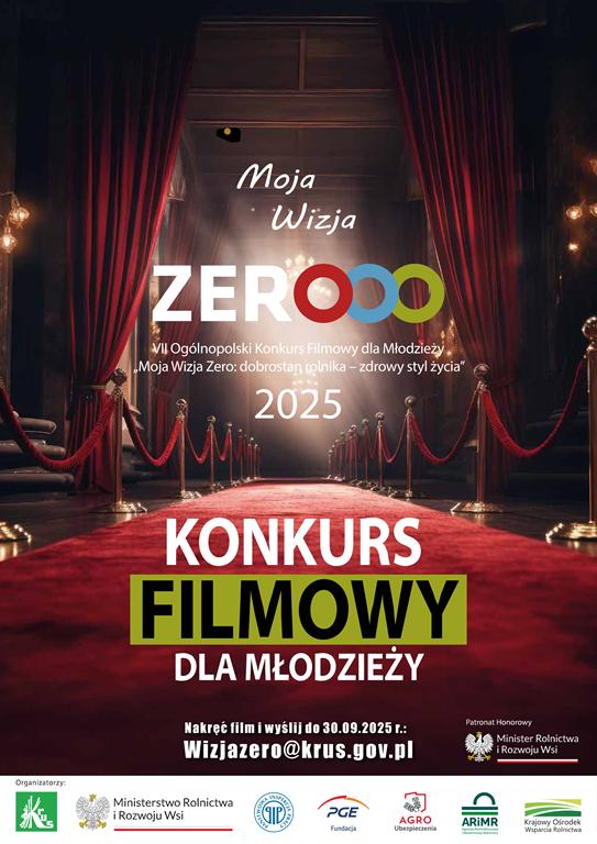 Konkurs Krus „Moja Wizja Zero: dobrostan rolnika – zdrowy styl życia” Szczegóły na: www.gov.pl/krus