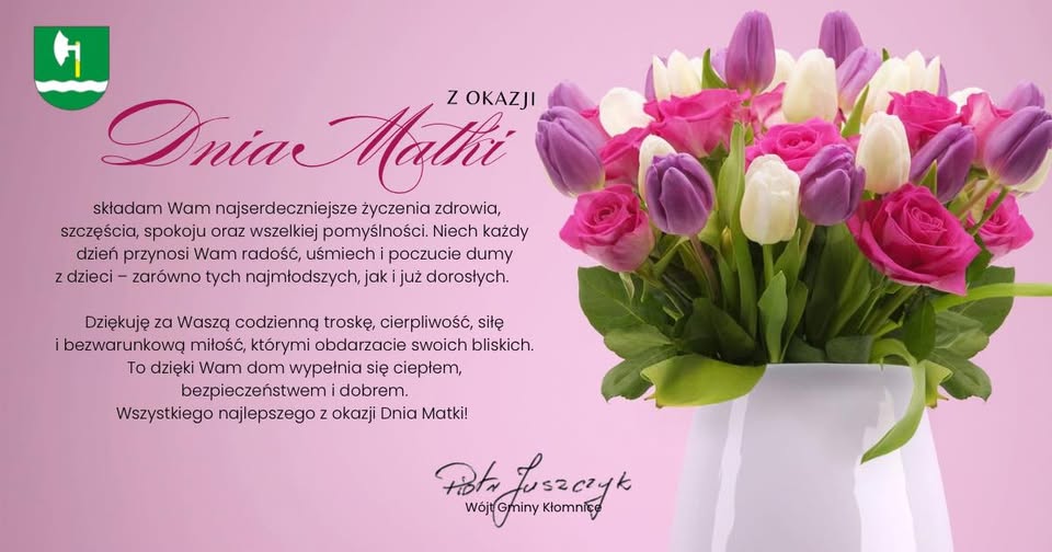 Życzenia z okazji Dnia Matki